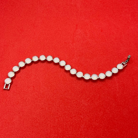 Touchstone Crystal Glazed White Ice Bracelet - Picture 3 of 7